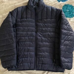 Navy Blue Puffer Jacket NWOT